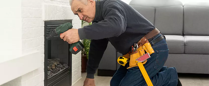 New Indoor Fireplace Installation in Hicksville, New York