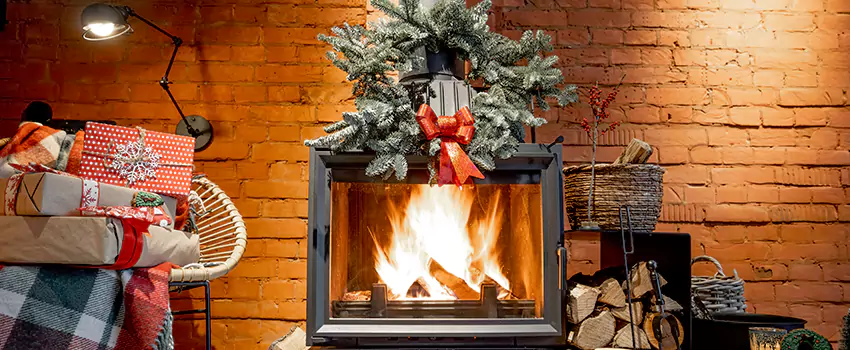 Travis Industries Linear Gas Fireplace Installation in Hicksville, New York