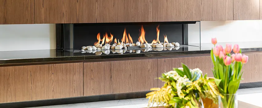 Double-height Fireplace Design Refurbishment in Hicksville, New York