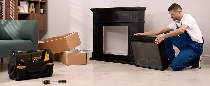 Old Rusted Metal Fireplace Repair And Replacement in Hicksville, NY