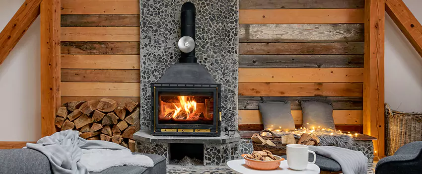 Thelin Hearth Products Direct Vent Gas Stove Fireplace Inspection in Hicksville, New York